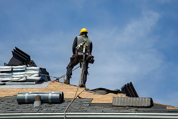 Professional Roofing technician working in Stuarts Draft, VA